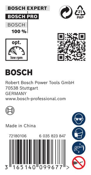 BOSCH Maschinenholzbohrer, M-Spitze 20 x 400 mm, d 10 mm