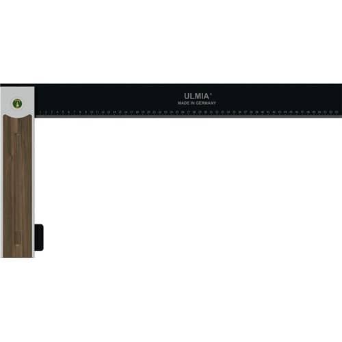 ULMIA Winkel Alu-Line 500 Schenkel-L.600mm Griff-L.305mm justierbar Alu./STA/Nussbaum