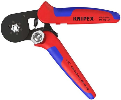 KNIPEX Aderendhülsenzange Gesamt-L.180mm 0,08-10,0 (AWG 28-7)mm² brün.Mehrkomp.-Hüllen