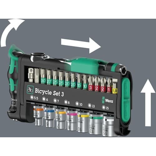 WERA Bit-/Steckschlüsselset Bicycle Set 3 41-tlg.BZT PH/TORX®/Schlitz/6-KT.WERA