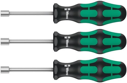 WERA Sechskantsteckschlüsselsatz 395 HO 3-tlg.2K-Griff WERA