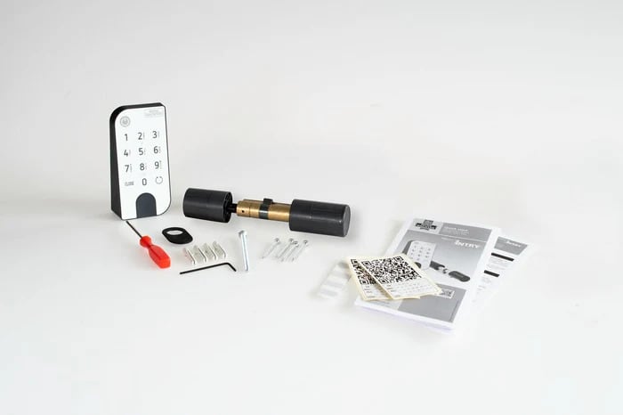BURG-WÄCHTER Elektronisches Schließsystem, ENTRY Home, 5001 PIN, mit Tastatur, weiß, 50010