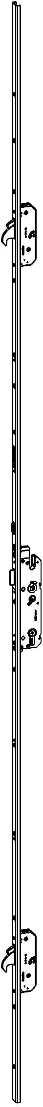 WINKHAUS Automatik Mehrfachverriegelung T-AV4DOR-U2471 L124P/35 A9 92/8 M2 RS GR,