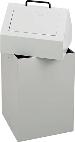 STUMPF Wertstoffsammler 45l H650xB330xT310mm lichtgrau stationär