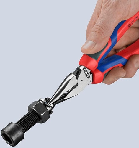 KNIPEX Spitzkombizange L.185mm pol.Comfort-Griff schwarz atram.KNIPEX