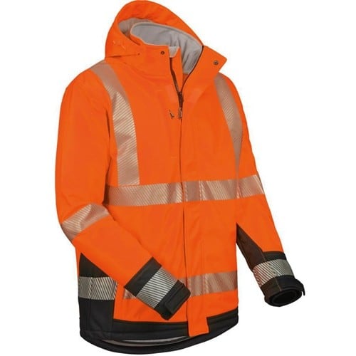 ELYSEE Warnschutz-Softshelljacke Lukas Gr.L orange/schwarz ELYSEE