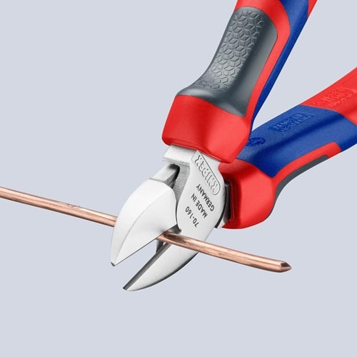 KNIPEX Seitenschneider L.160mm Kopf verchr.Comfort-Griff KNIPEX
