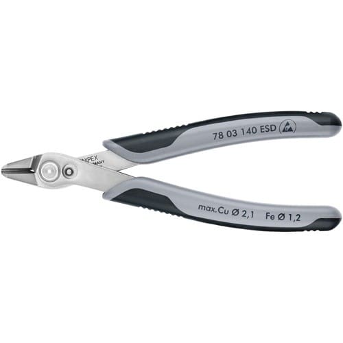 KNIPEX Elektronik-Seitenschneider Super-Knips® L.140mm Facette nein pol.KNIPEX