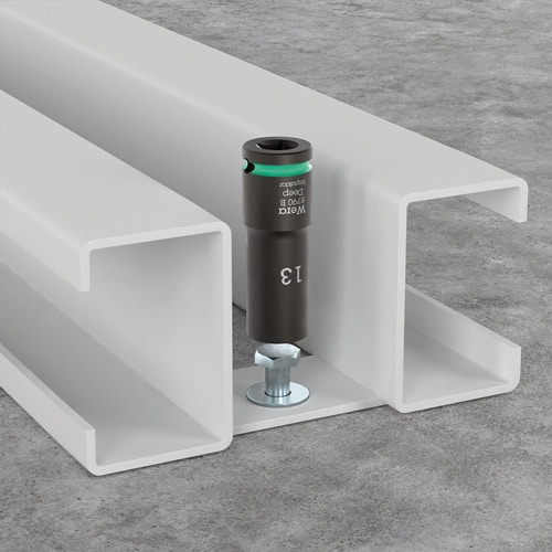 WERA Steckschlüsseleinsatz 8790 B Impaktor Deep 3/8 Zoll 11/16 Zoll L.63mm WERA