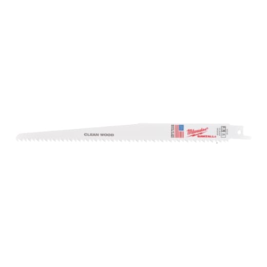 MILWAUKEE 230 x 4,2 mm (6 TPI), unlackiert Säbelsägeblatt Holz - ideal für gerade, schnelle Schnitte in Nassholz