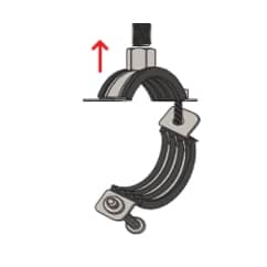 FISCHER Massivrohrschelle FRSM 454-462 M16 fvz