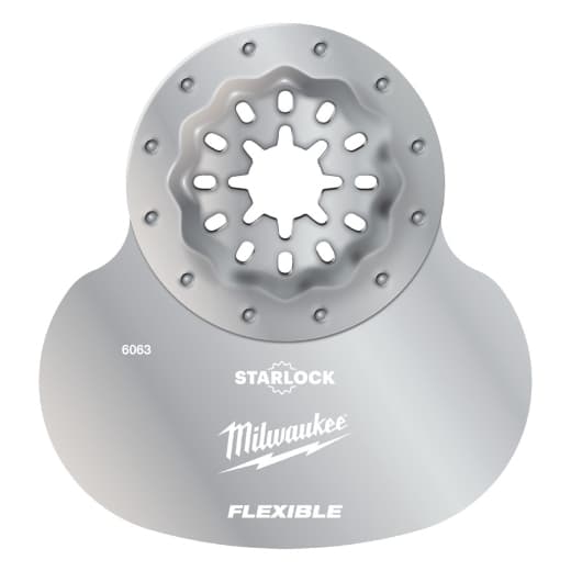 MILWAUKEE 70 mm Multitool Starlock Schneidmesser Pilzform zum Schneiden von Silikon und weichem Kitt