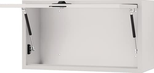 BEDRUNKA+HIRTH Hängeschrank H400xB700xT310mm Vollblechtür lichtgrau/lichtgrau