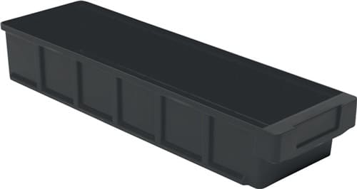 LA-KA-PE Regalkasten L500xB152xH83mm schwarz PP 10 St/Karton