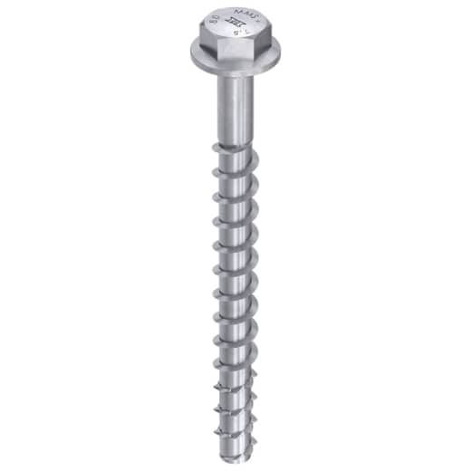 HECO MULTI-MONTI-plus SS 6,0 x 60, Sechskantkopf mit angepresster Scheibe, Sechskantkopf, HP-beschichtet