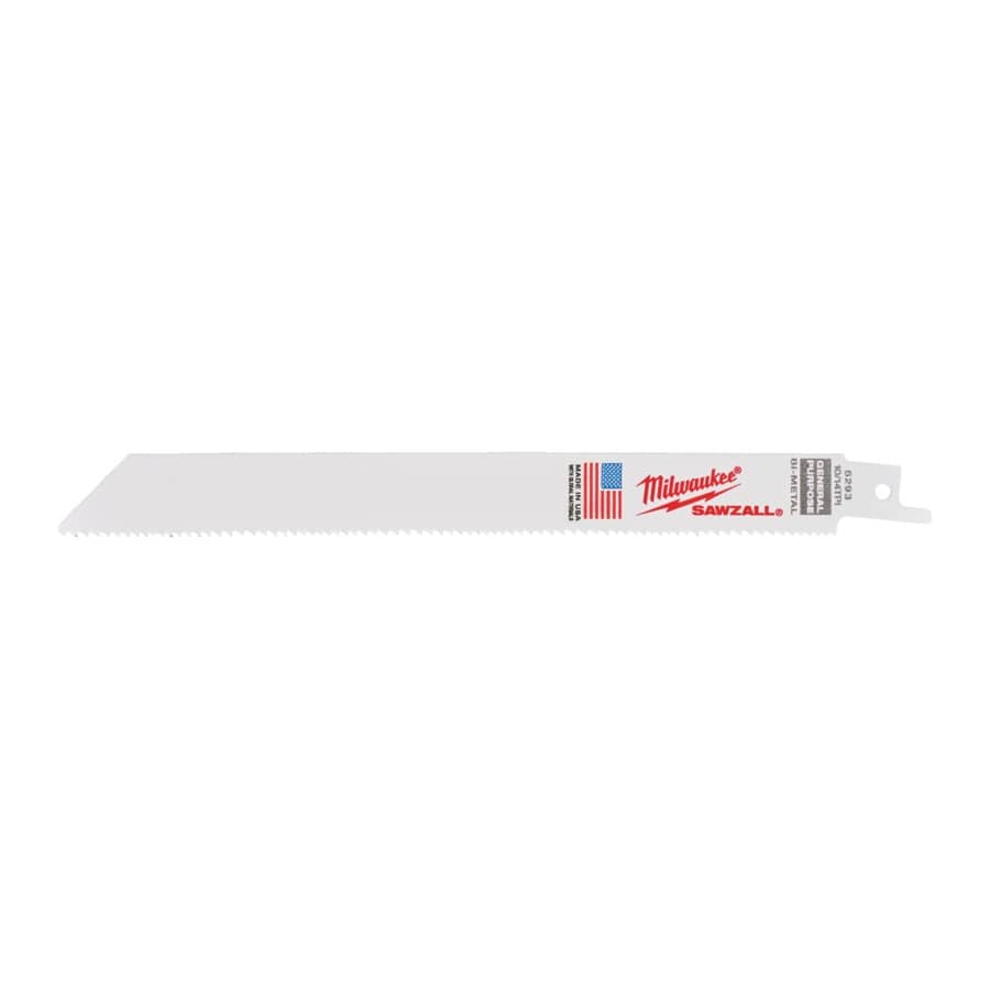 MILWAUKEE 200 x 2,5/1,8 mm (10/14 TPI) Säbelsägeblatt General Purpose, flexibel