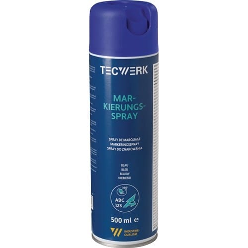 TECWERK Markierungsspray blau 500ml Spraydose TECWERK
