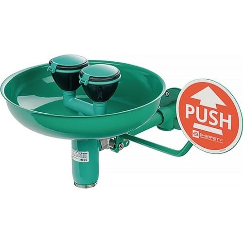 B-SAFETY Augendusche ClassicLine m.Auffangbecken Wm.Anschl.3/4 IG Zoll B-SAFETY