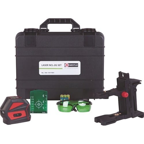 NESTLE Kreuzlinienlaser NCL-2G SET 20 (50 m.Empfänger)m ± 3 mm/10m NESTLE
