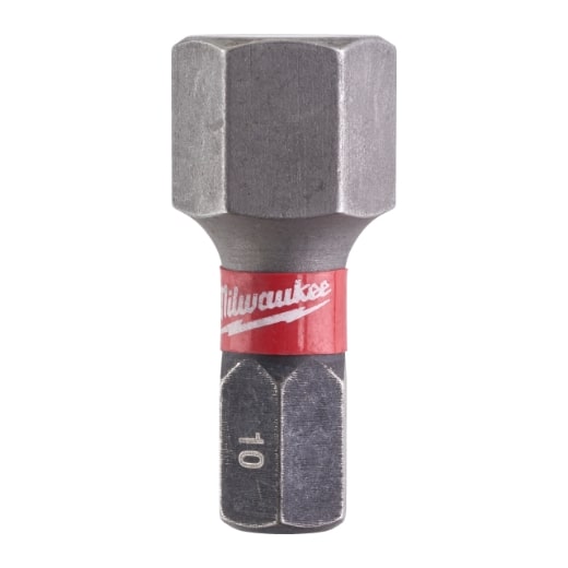 MILWAUKEE Hex 10 / 25 mm Schrauberbit SHOCKWAVE