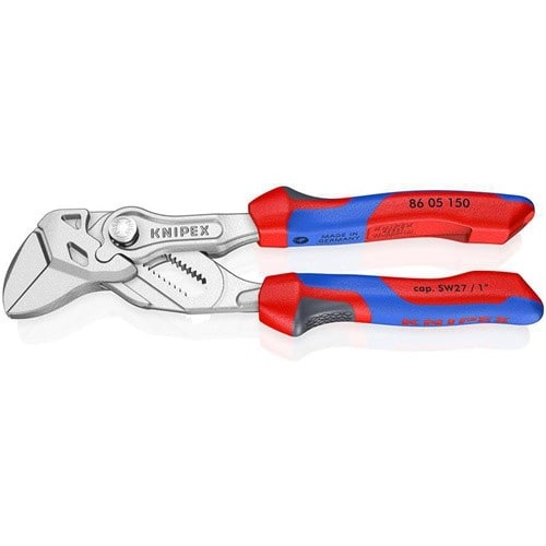 KNIPEX Zangenschlüssel L.150mm Spann-W.27mm verchr.Mehrkomp.-Hülle KNIPEX