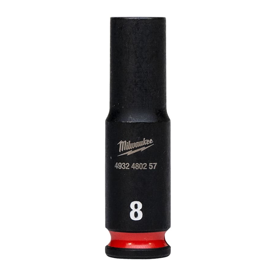 MILWAUKEE 8 x 50 mm SHOCKWAVE Schlagnuss 1/4" lang