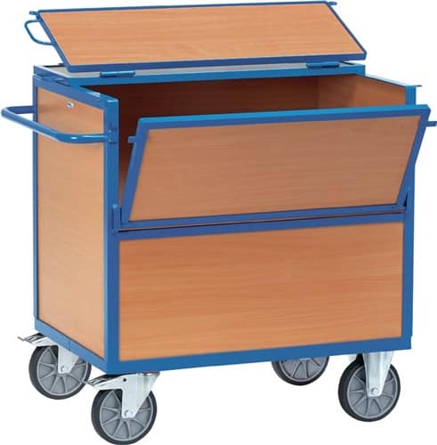 FETRA Kastenwagen L1330xB825xH1113mm STA m.Holzwänden Gesamt-Trgf.600kg