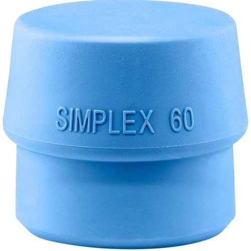 HALDER Schonhammerkopf SIMPLEX Kopf-Ø 60mm TPE-soft blau weich HALDER
