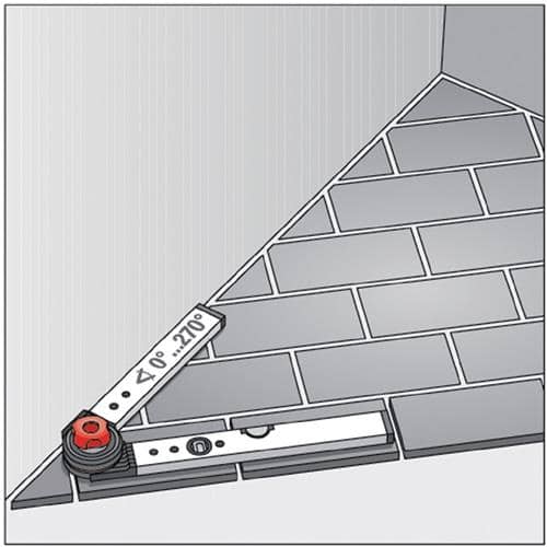 BMI Winkelmessgerät WINKELSTAR Messber.0-270Grad Schenkel-L.80x60cm BMI
