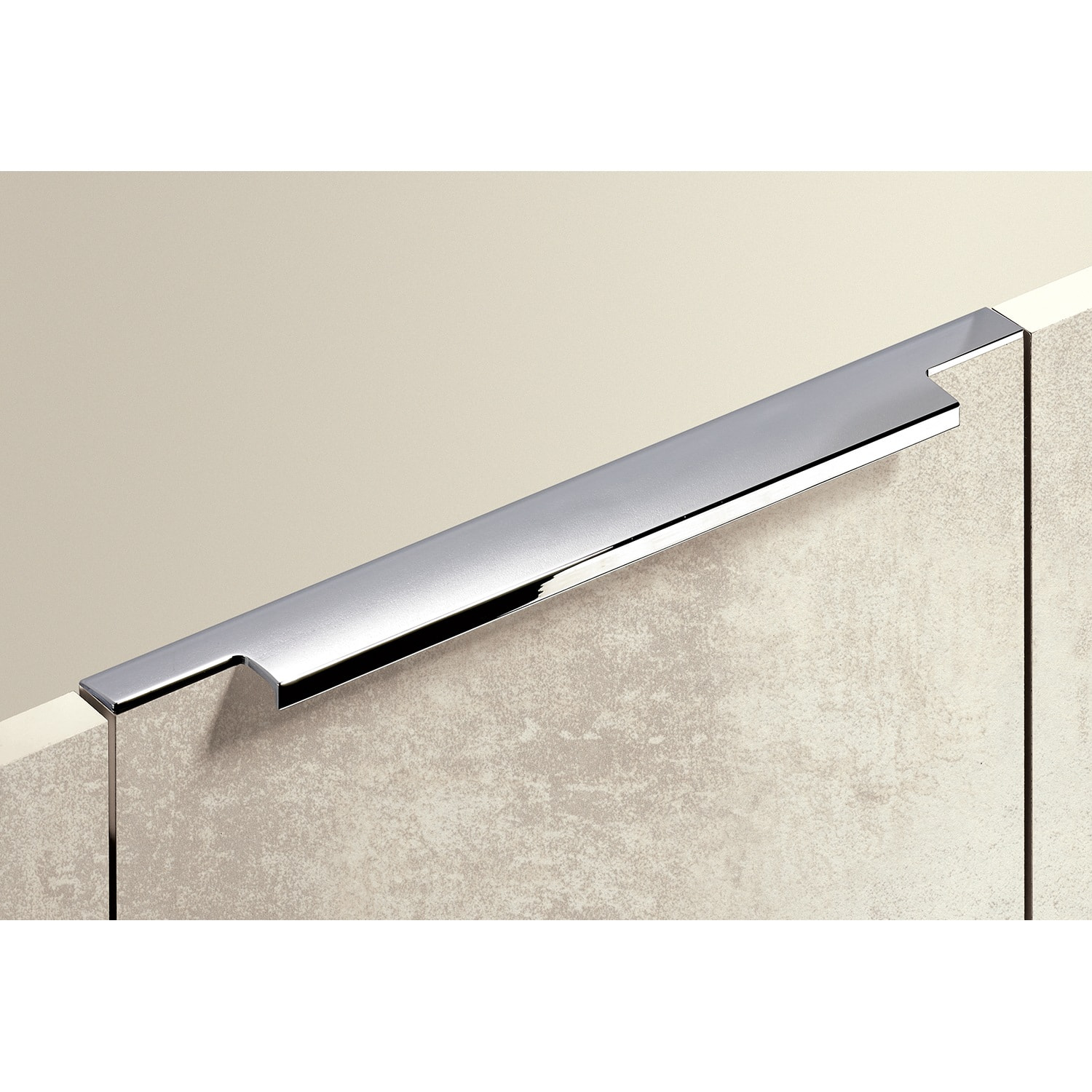 HETTICH Griffleiste Lamezia, L 395 mm, B 39 mm, Verchromt glanz, 9105803