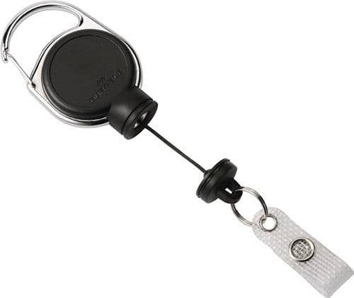DURABLE Ausweishalter ext.Stark-mit Druckknopfschlaufe Band-L.600mm schwarz DURABLE