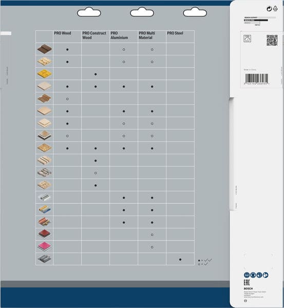 BOSCH Kreissägeblatt Multi Material, 350 x 30 x 3,2 mm, 96