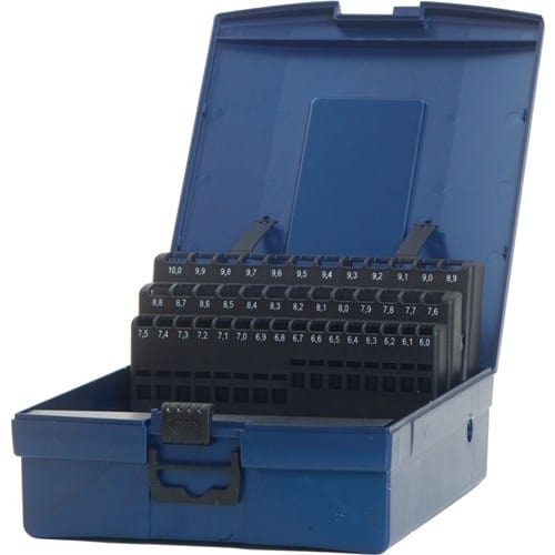 TECWERK Leerkassette f.Spiralbohrer DIN 338 Abm.6-10mm steig.um 0,1mm 41-tlg.Ku.TECWERK