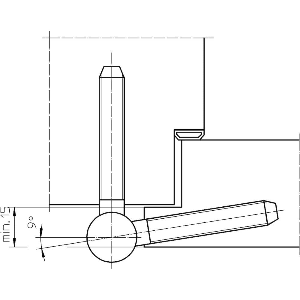 SIMONSWERK Einbohrband BAKA® C 2-20 WF, verkehrsweiß