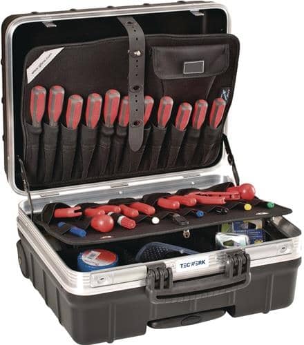 TECWERK Schalenkoffer Innen-B465xT255xH352mm PP 42l TECWERK