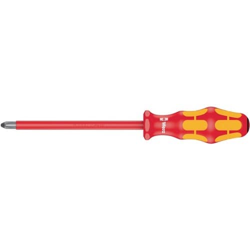 WERA Schraubendreher 165 i Gr.PZD 3 Gesamt-L.262mm VDE isol.Lasertip‑Spitze WERA