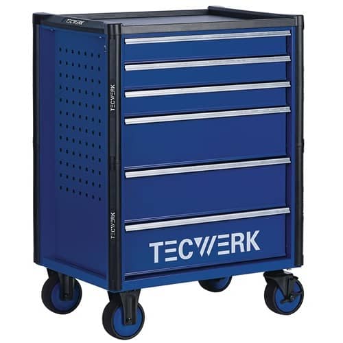TECWERK Werkzeugwagen TREND 2.0 B745xT475xH950mm 300kg 6Schubl.unbest.Stahlbl.TECWERK