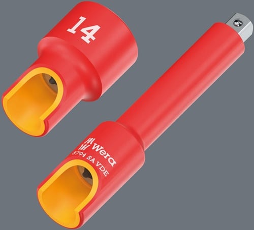 WERA Steckschlüsseleinsatz 8790 A VDE 1/4 Zoll SW 6mm L.41mm WERA