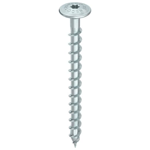 HECO TOPIX-plus 10,0 x 160, Verbinderschraube, Tellerkopf, T-Drive, Vollgewinde, verzinkt blau, A3K