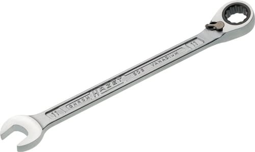 HAZET Maulringratschenschlüssel 606 SW 11mm L.168,6mm umschaltbar,Rings.15Grad HAZET