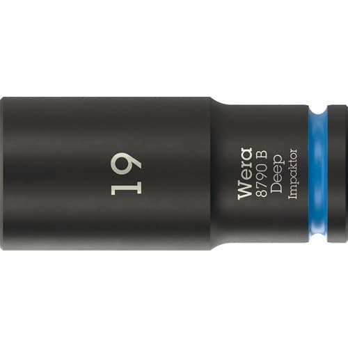 WERA Steckschlüsseleinsatz 8790 B Impaktor Deep 3/8 Zoll 19mm L.63mm WERA