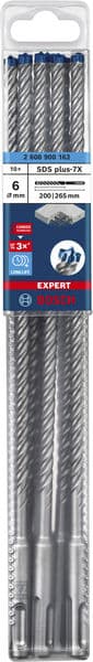 BOSCH EXPERT SDS plus-7X Hammerbohrer, 6 x 200 x 265 mm, 10-tlg.. Für Bohrhämmer