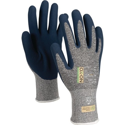OX-ON Handschuh Recycle Basic 16001 Gr.9 blau/hellblau EN388 EN420+A1 PSA II OX-ON