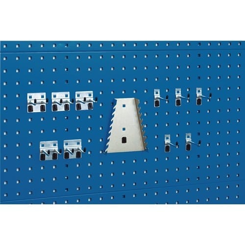 BOTT Werkzeughaltersortiment 11-tlg.verz.f.Lochplatten 5Haken/5 Doppelhaken/1Hal.BOTT