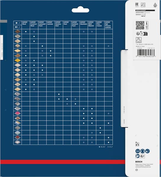 BOSCH Kreissägeblatt Expert for Wood, 250 x 30 x 2,4 mm, 60