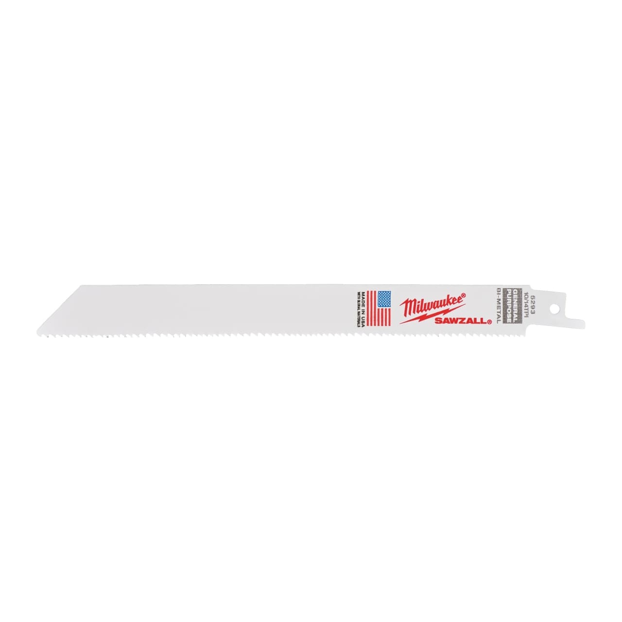 MILWAUKEE 200 x 2,5/1,8 mm (10/14 TPI) Säbelsägeblatt General Purpose, flexibel