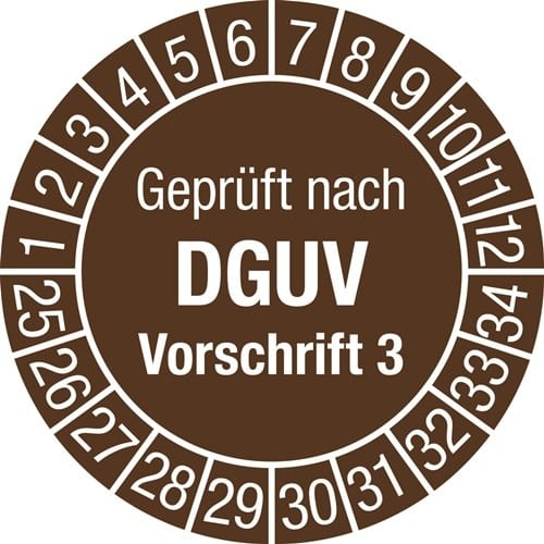 Mehrjahresprüfplakette D.30mm J.2025-2034 Folie Btl.a 100 St.