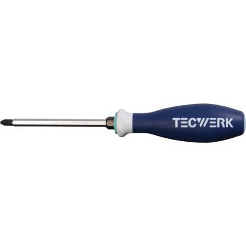 TECWERK Schraubendreher Gr.PZD 1 Klingen-L.80mm 3K-Griff 6KT Kl./Ans.TECWERK