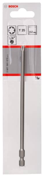 BOSCH Schrauberbit Extra-Hart T25, 152 mm, 1er-Pack