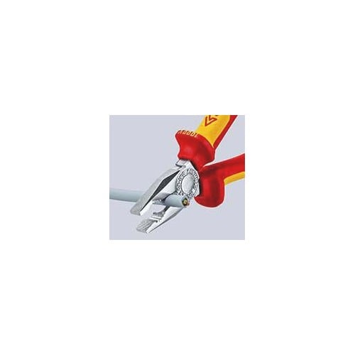 KNIPEX Kombizange L.180mm Mehrkomp.-Hüllen verchr.VDE KNIPEX
